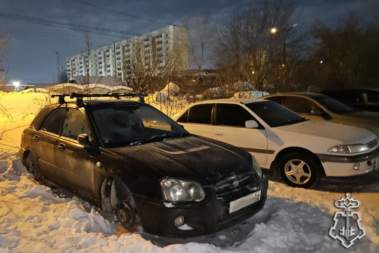 В Новосибирске сотрудники вневедомственной охраны Росгвардии задержали подозреваемых в краже колес с автомобиля