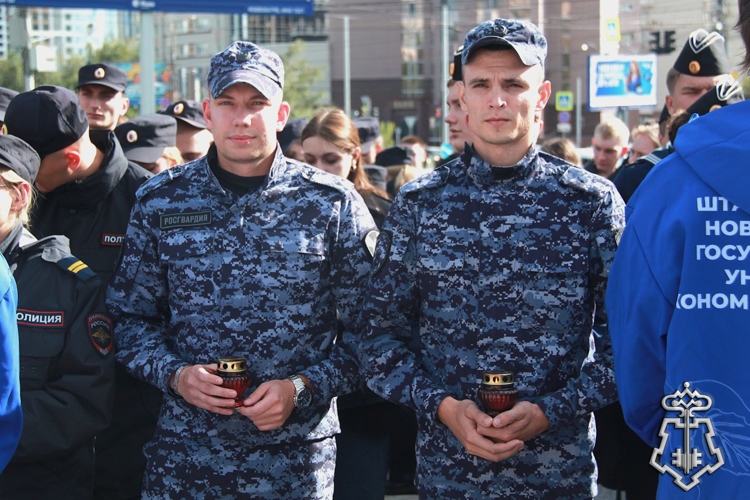 Сотрудники вневедомственной охраны Росгвардии присоединились к акции «Помним Беслан»